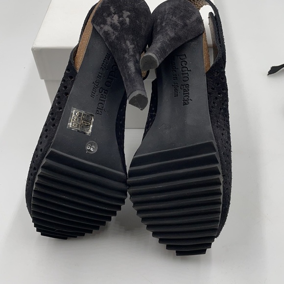 PEDRO GARCIA Candela Black Castoro Lame Bootie - Picture 9 of 13